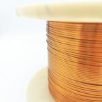 Polyurethane Flat / Rectangular Copper Wire Enameled Magnet 0.3mm for sale