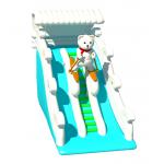 Clown Inflatable Slide With Elephant Theme For Children Fun Park for sale