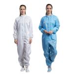Hooded Clean Room Anti Static Garments Polyester Dustfree ESD Workwear for sale