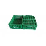 Vegetables Folding Plastic Crate Industrial Fruit Storage Crates 400*300*140mm
