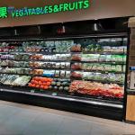 Fruit Vegetable Refrigerated Display Cabinet Air Curtain 912 - 2352L for sale