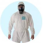 Disposable Medical White Type 5 Coverall Suit Protective Clothing Full Body for sale