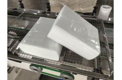 China Semi automatic V and N fold hand towel paper bagging machine supplier