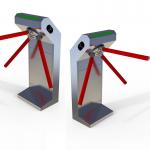 Vertical Waterproof Tripod Turnstile Gate Mechanism RFID Card Reader
