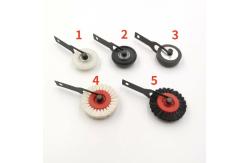 China Chinese Hard Brush Wheel Printer Machine Feeder Brush With Support supplier