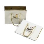 Hand Length Handle Sealing Eco-Friendly Custom Print Paper Bags for Shopping Shoes for sale