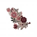 Custom Clothes Patch Embroidered Flowers Logo Iron On Patches Hats Clothes