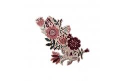 China Custom Clothes Patch Embroidered Flowers Logo Iron On Patches Hats Clothes supplier