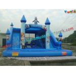 Forzen Inflatable Combo Moonwalk , Bouncer Pool Slide 10L x 8W x 5.2H Meter for sale