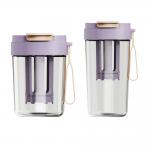 Summer New Design 330ml 480ml Plastic Multifunctional Portable Cold Brew Iced Coffee Maker Cup With Mesh Filter for sale