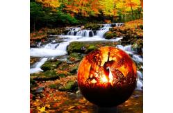 China Outdoor Fire Pit Sphere Steel Fire Pit 6mm Thickness Customized supplier