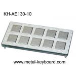 Shake Proof 10 Keys Industrial Metal Keyboard PS2 Industrial Kiosk Keyboard for sale