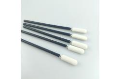 China 113mm 100PCS Black White Open Cell Sponge Foam Tip Swabs Dust Free supplier