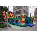 Customized Giant Inflatable Palm Tree Slides Inflatable Bouncy Castle With Slides