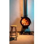 Europe Real Flame 6.0mm thick Ceiling Hanging Fireplace Roof Mounted for sale
