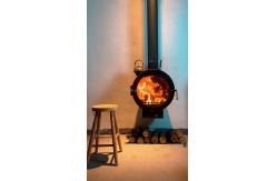 China 90cm 100cm Ceiling Suspended Fireplace Log Burners Rust Resistance supplier