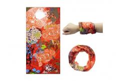 China Orange Motorbike  Tubular Headwear Sublimation Printing Breathable Not Deformation supplier