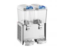 China Double Tanks 18 L Commercial Cold Juice Dispenser With Mixing Pole supplier