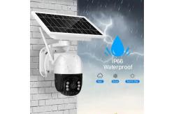 China CMOS Durable Solar Powered 4G Camera , 4MP Home Security Camera With Solar Panel supplier