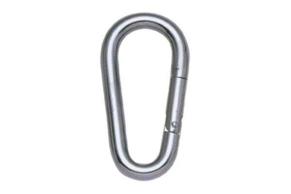 DIN5299 B Metal Straight Large Spring Snap Hooks Zinc Plated M12 X 140
