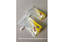 China Clear plastic Stand Up Water container pouch with spout W13 x  L27cm supplier