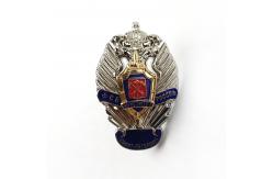 China 2 Tone Plating Soft Enamel Lapel Pin Gold And Silver Finish supplier