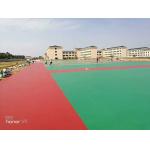 Seamless Anti Slip 4mm Polyurethane Sports Flooring colorful Fadeless for sale