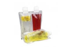 China Plastic Clear 8.4oz Liquid Spout Bag For Juice 60-200micron Thickness supplier