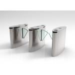 Multi Lanes Flap Barrier Turnstile IP54 30 Person / Minute Passing Speed Retractable for sale