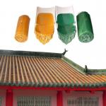 Handmade Chinese Glazed Roof Tiles Ceramic Malaysia Temple Asian for sale