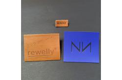 China Custom Embossed Faux Leather Patches Heat Press Labels For Jeans Denim supplier