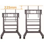 40 Kgs Interactive Whiteboard Stand Flat Screen Cart Lift Mute Casters Moving Cart TV Stand for sale