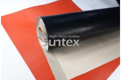 China Crowfoot Pattern PTFE Coated Fiberglass Fabric For High Temperature Insulation supplier