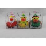 Merry Christmas Duck With Led Light Inside , Funny Plastic Ducks Flashing Color Changing for sale