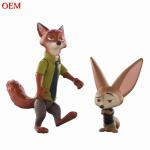 Customized Zootopia Nick Wilde and Finnick make Plastic Animal mini figure for sale