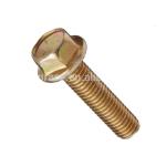 Zinc Yellow Chromate Plated Hexagon Flange Bolts Grade 5 Steel Hex Head Flange Bolt for sale