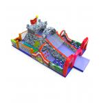 Fun - Filled Inflatable Castle with Dinosaur Motifs Rock - Patterned for sale