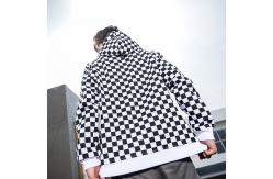 China Mens Plaid Sublimation Pullover Sweater Hoodies With Silk Screen Printing supplier