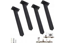 China 8 Inch Heavy Duty Wall Mounted Industrial Metal Shelf Brackets with Included Hardware supplier
