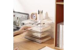 China Household Stackable Plastic Desk Organizer Drawers For Office supplier