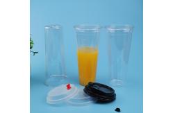China PET Leakage Proof 700ml Plastic Bubble Tea Cups supplier
