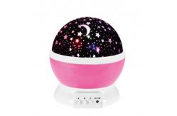 China 360 Degree Auto Rotating LED Projector Night Light 3xAAA battery supplier