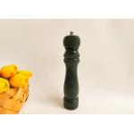 Rubber Wood Salt And Pepper Grinder Spray Pu Glossy Paint Manual And Refillable Grinder for sale