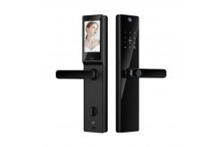 China Camera Viewer Lock Tuya APP Intercom Biometric Fingerprint Smart Digital Door Lock supplier