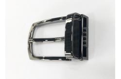 China Brushed Gunmetal Replacement Belt Buckle / Nickel Free Reversible Clamp Belt Buckle supplier