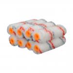 Circular Knitted Mini Roller Paint Brush White With Red And Gray Stripe