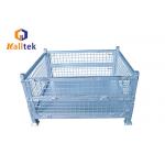 Stacking Collapsible Welded Wire Mesh Warehouse Storage Container for sale