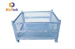 China Stacking Collapsible Welded Wire Mesh Warehouse Storage Container supplier