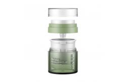 China Customized Empty PET Body Cream Jars Container Pp Material Refillable Airless Cosmetic Jar supplier