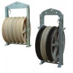 660x100 Three Nylon Sheave Pilot Buundle Condcutor Stringing Block For Power Construction for sale